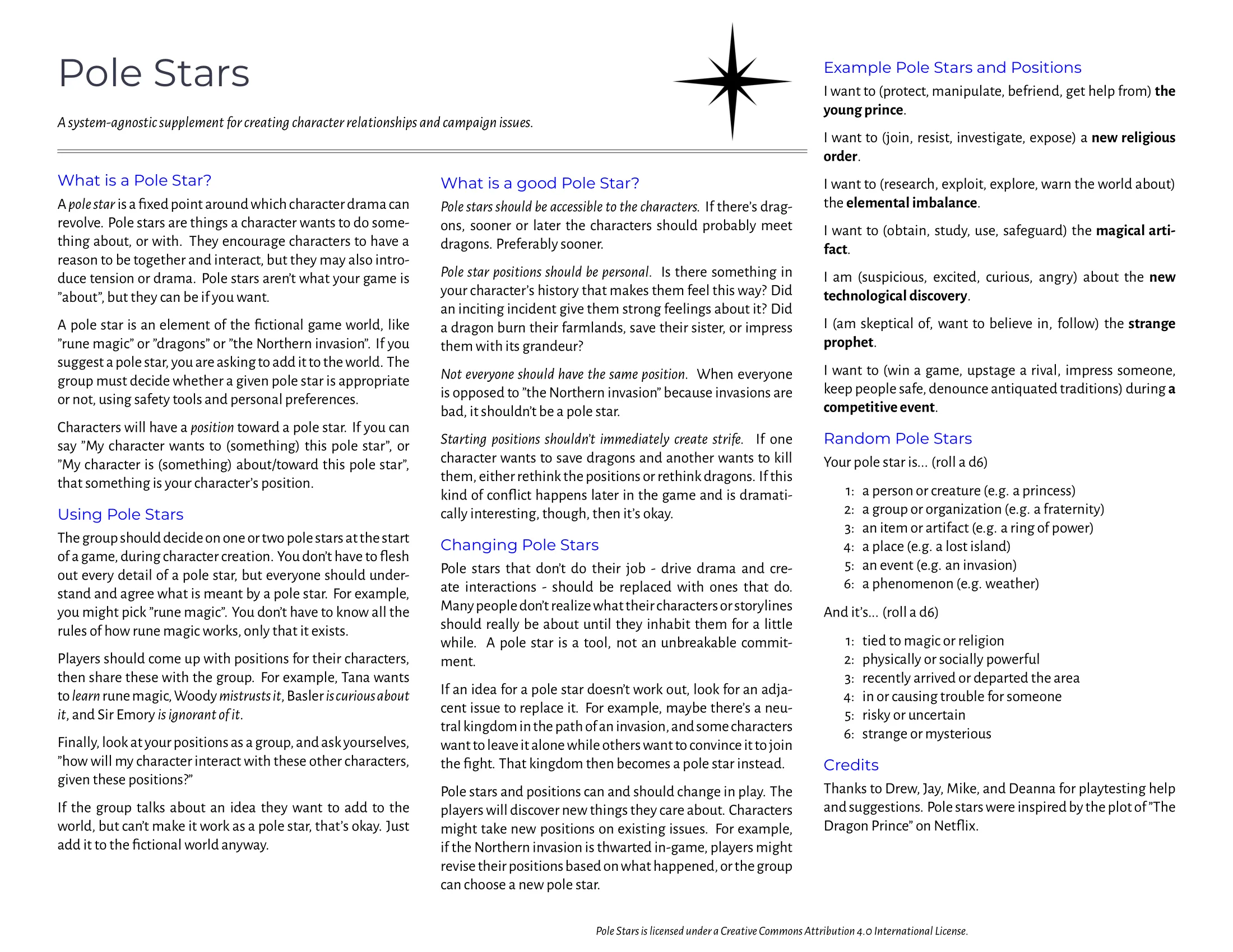 Pole Stars